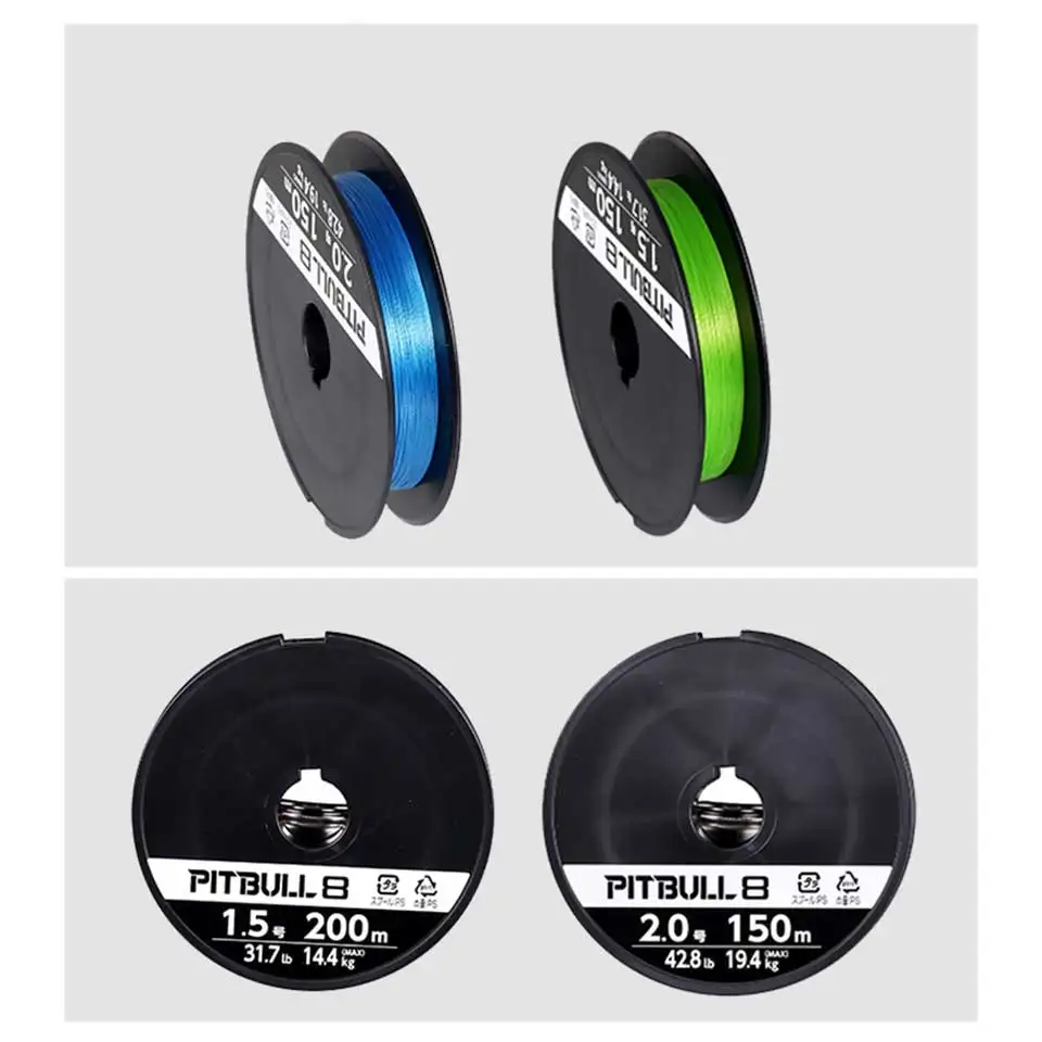 PITBULL 150M PE Braided Fishing Line Japan #4
