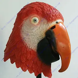 

2015 Adult Creepy Full Head Red Parrot Animal Latex Mask Scary Halloween Cosplay Masquerade Party Mask mascara de cavalo
