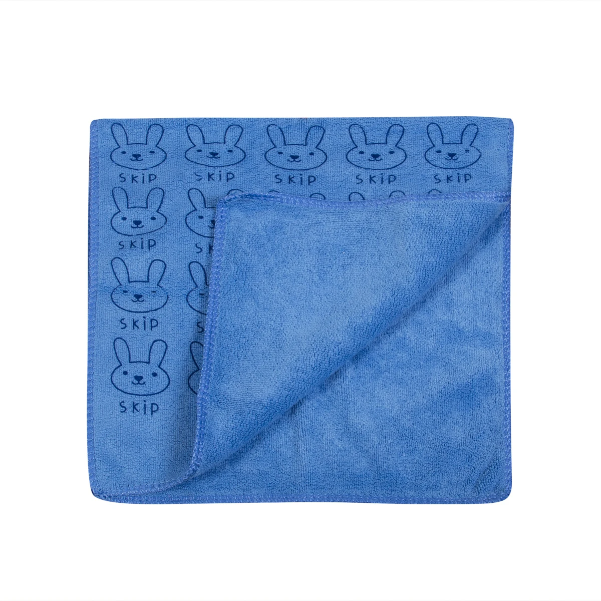 Cute Rabbit Soft Microfiber Baby Infant Newborn Absorbent Drying Washcloth Bath Towel Feeding Cloth toalha de banho - Color: Blue