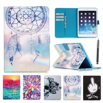

XSKEMP Fashion Fold PU Leather Painted Case For iPad mini 5 7.9 A2133 A2124 A2126 A2125 Shockproof Smart Stand Cover Protective