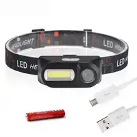Mini LED Koplamp Koplamp Hoofd Lamp Zaklamp USB Oplaadbare 18650 Zaklamp Camping Wandelen Night Vissen Licht AP12