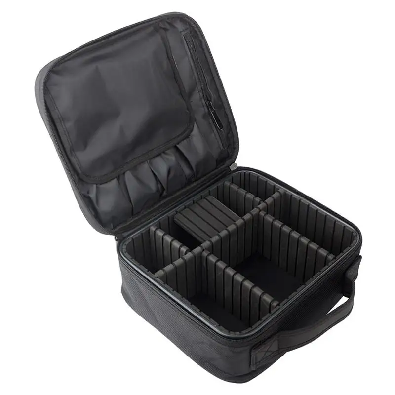 Pаспродажа Профессиональный косметический мешок макияж комплект поезда случае косметический Портативный путешествий косметичка с регулируемым дели...