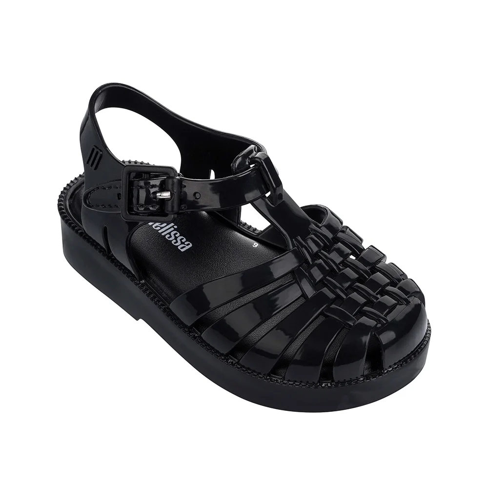 Mini Melissa/Новинка года; сандалии в римском стиле для девочек; Новая летняя детская обувь; радужные сандалии Melissa; обувь принцессы для девочек; нескользящая обувь