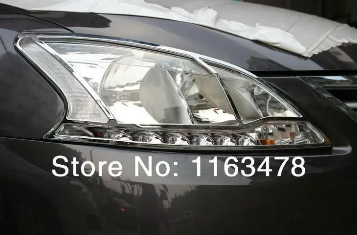 Для Nissan Sentra 2013 ABS хром головной светильник крышка лампы отделка