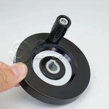 Rueda De Mano De Baquelita sólido 63mm Volante de maquinaria giratoria empuñadura de escala