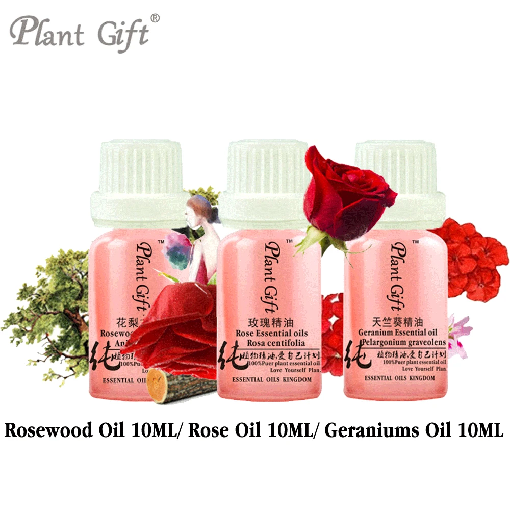 

Improve Libido SET 10ML*3pcs 100% Pure Plant Essential Oil Rosewood / Rose / Geraniums 10ml Moisturizing Skin Care Anti-Wrinkle
