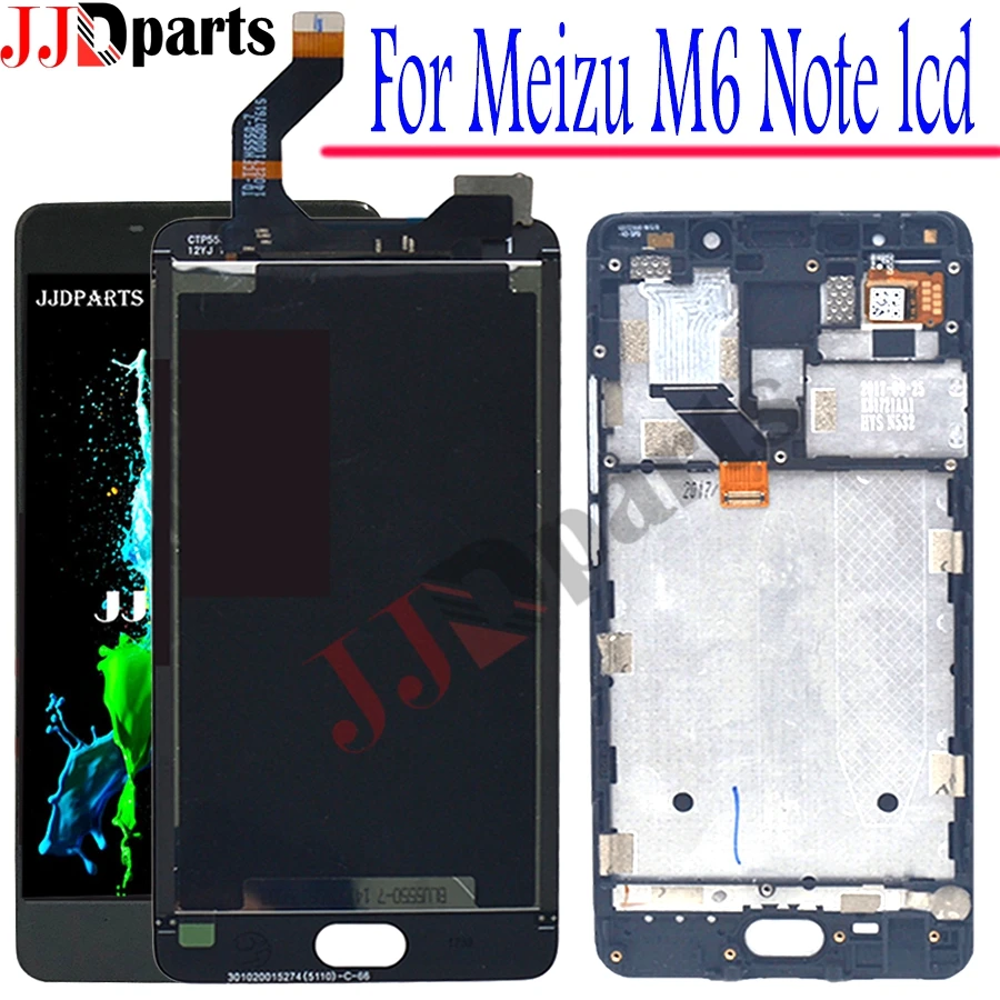 

100% Tested For 5.5" Meizu M6 Note LCD Screen Display Touch Digitizer Assembly With Frame For Meizu Meilan Note 6 Lcd Display