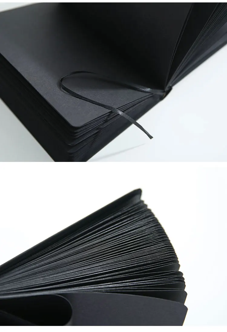 Креативная канцелярская записная книжка с черной бумагой Kawaii милый блокнот в твердом переплете пустой альбом для рисования A5 дневник для путешествий блокнот для рисования граффити