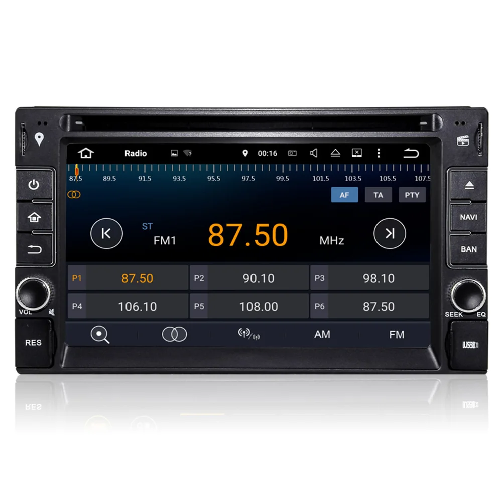 Discount Eunavi Quad Cord 2 Din Android 9.0 Car DVD GPS Stereo Radio Player For Nissan Qashqai x trail Sentra Versa Treeano Sunny Micra 2