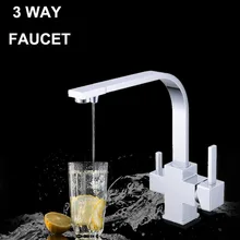 Смеситель для кухни смеситель хром закончил фильтр для воды ro кран вода 3 way water tap черный три цвета