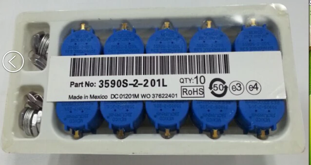 

10PCS/LOT 3590S-2-101L 3590S adjustable potentiometer resistor 3590S-1K/2K/5K/10K/20K/50K/100K 100OHM/200OHM / 500R 500OHM