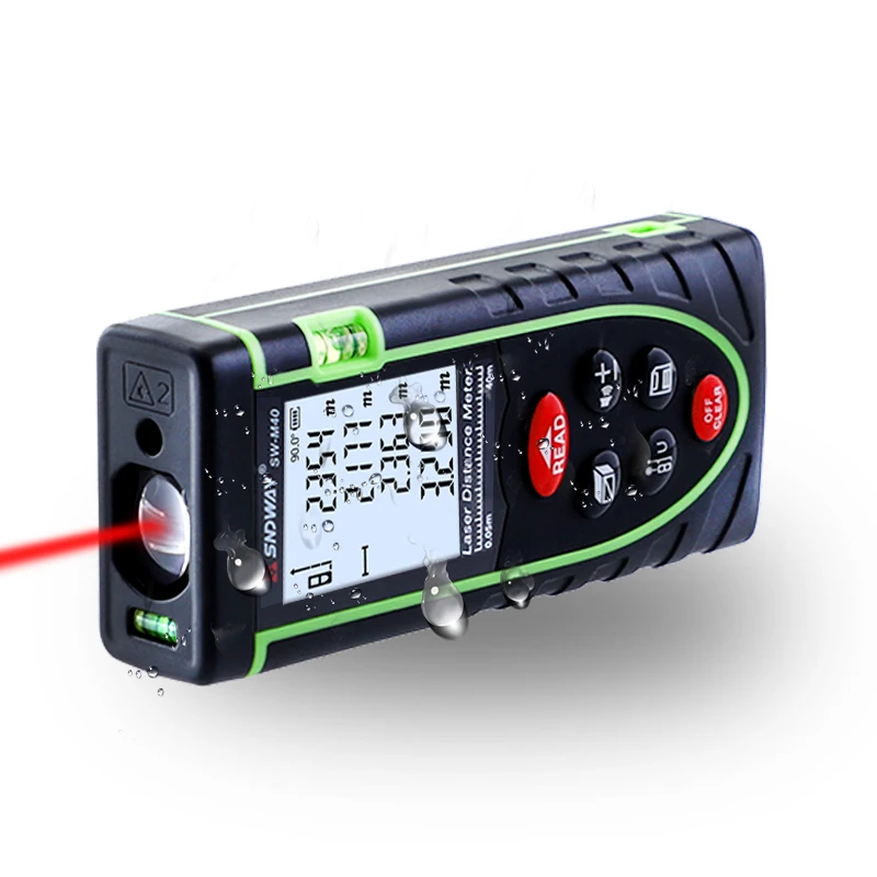 40M Laser Distance Meter IP54 Digital Electronic Handheld
