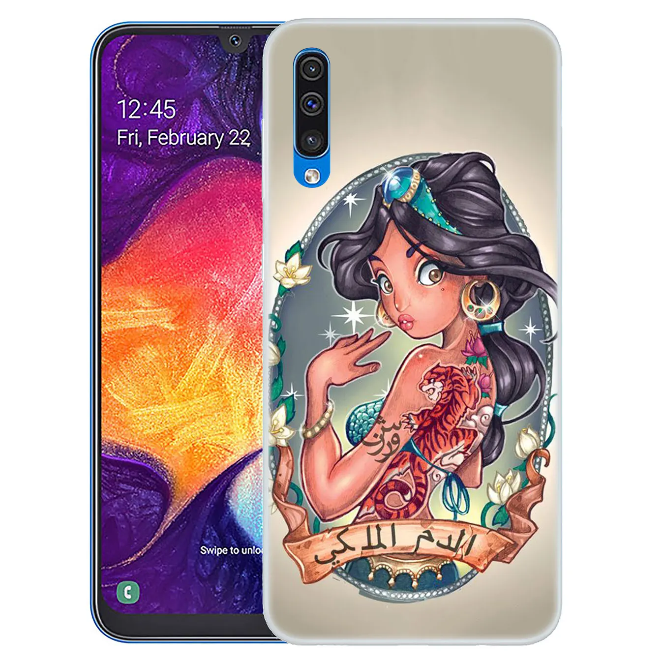 Твердый чехол для телефона Lavaza Tattooed Alice Ariel Jasmine Samsung Galaxy A10 A20 A30 A40 A50 A60 A70 M40 M30 M20 M10