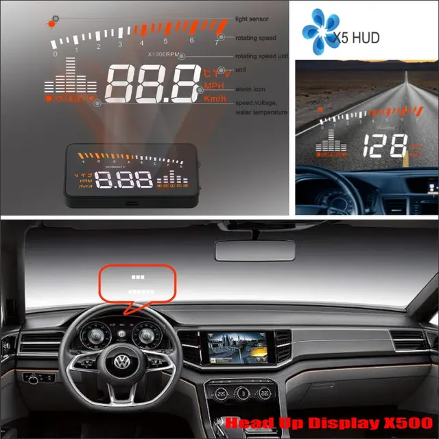 For Volkswagen Tiguan / Tourag 2015 2016 Car Head Up Display Saft