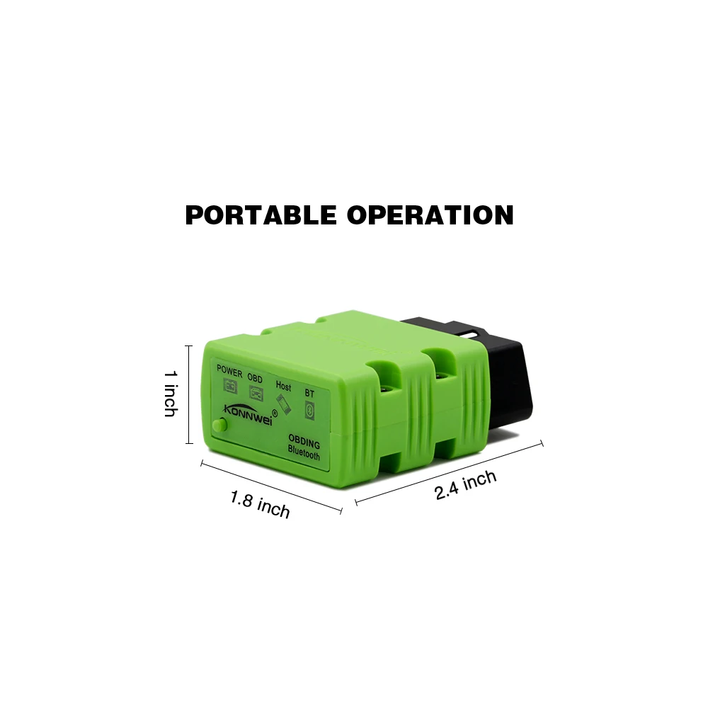 PIC18F25K80 Мини ELM327 KONNWEI KW902 V1.5 Bluetooth Разъем OBD2 OBDII считыватель кодов Сканер поддерживает 12 В Дизель/бензин