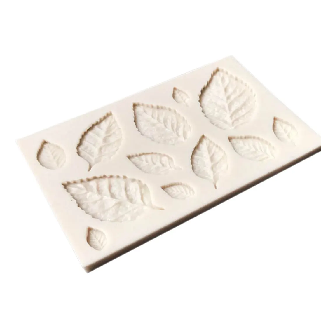 Новые Diy Дерево лист пресс-формы фольги силиконовые формы торт Декор помадка торт 3D листья силиконовые формы