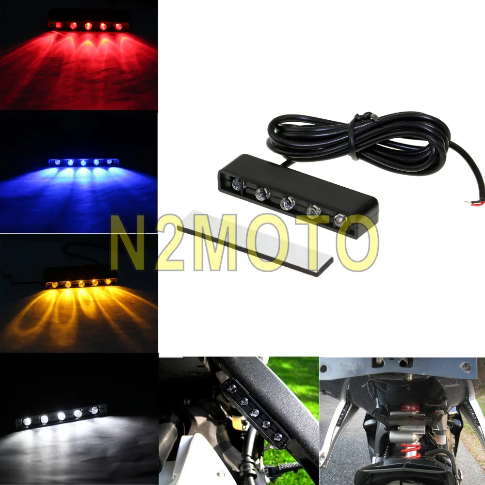Ultra Bright LED Licence Plate Light Motorcycle Red White Amber Turn Signal Indicator Number