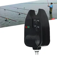 Perimedes Высокая чувствительность светодиодные о месте клева рыбы электронный сигнал тревоги для рыбалки шест прочного АБС-пластика с лёгкий# P