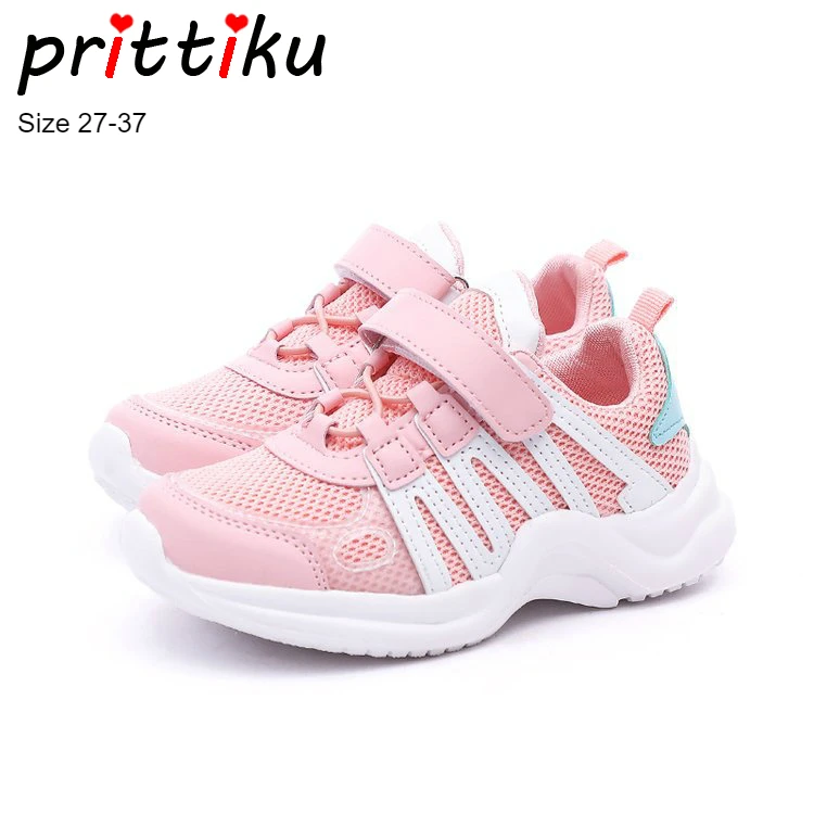 

Autumn 2018 Toddler Girls Boys Air Mesh Sneakers Little Kid Pink Casual Trainers Big Children School Sport Brand Running Shoes