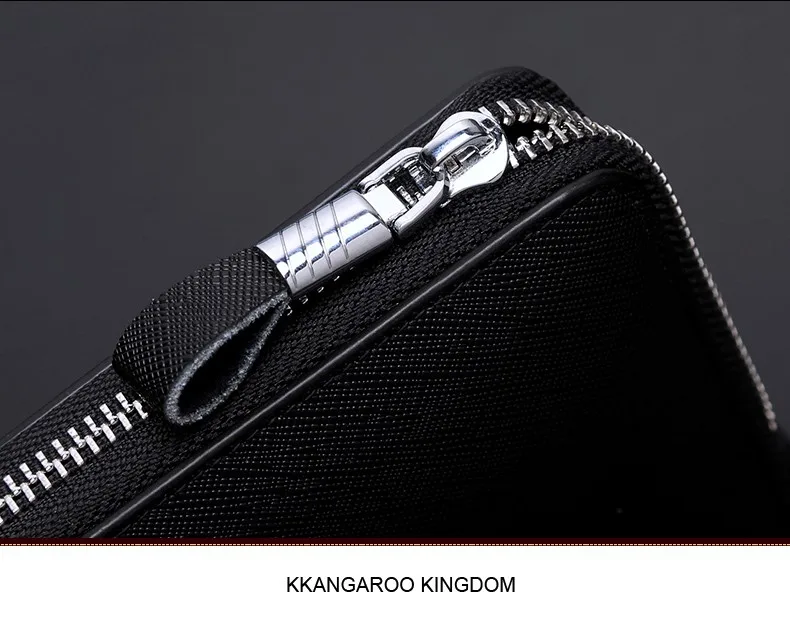 Кенгуру Королевство мужские кошельки кожаный Длинный кошелек брендовый мужской клатч кошелек