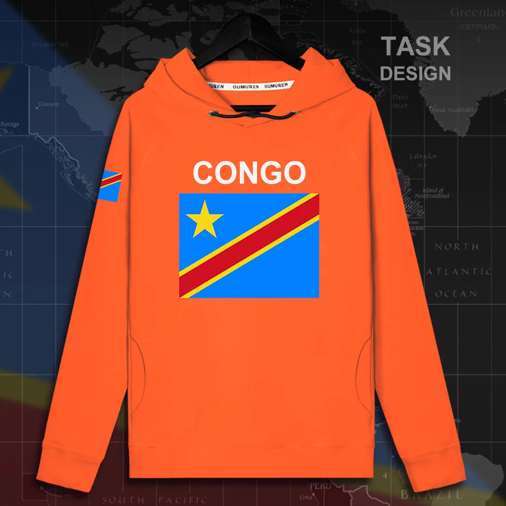 DR Congo COD DRC DROC Kinsha мужские пуловеры толстовки Мужская толстовка уличная одежда