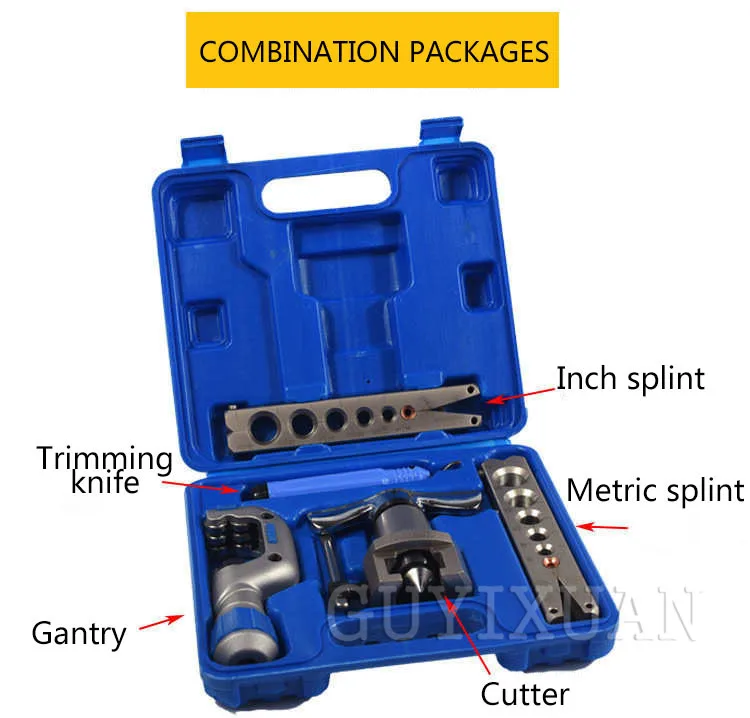 Трещотка сжигания факела набор инструментов 6-19 мм газа Тормозная Линия применение трубки Холодильник Холодильное оборудование Ремонт Инструменты Набор Расширителей