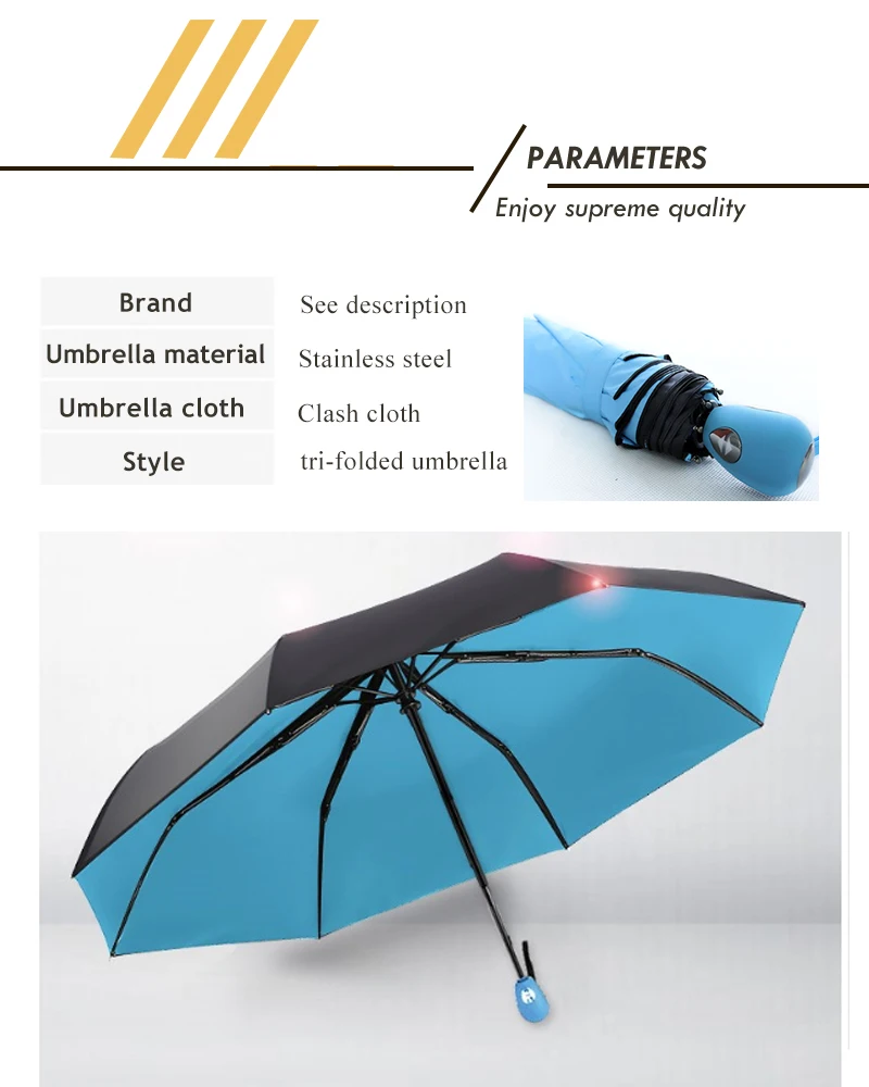 Rain Korean Umbrella Fully Automatic 3 Folding Ladies Small Sun Umbrella Rain Women Cute Parasol Garden Ombrello Olycat 50KO099