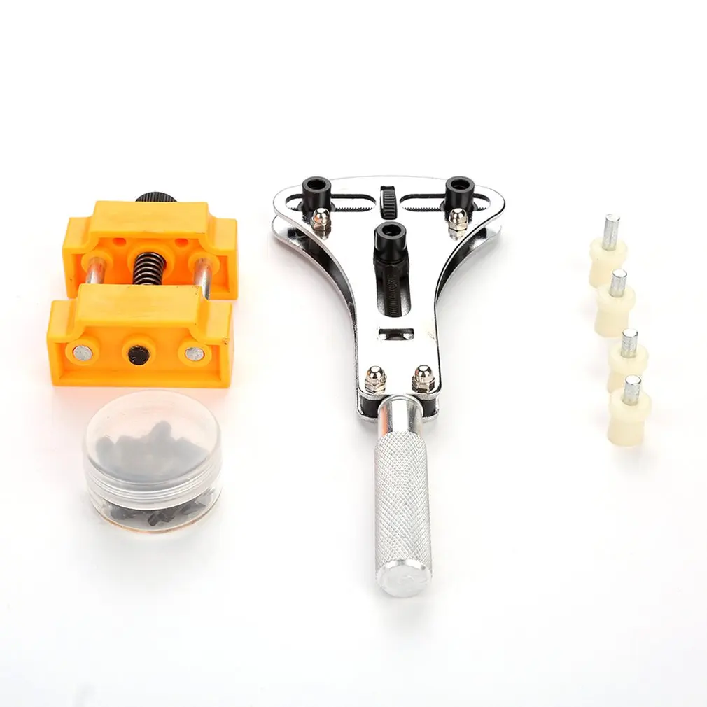 

Useful Watch Case Opener Set Rear Cover Opening Devices Kit Battery Changing Tool Watch Repairing Tools Set