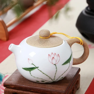 Архаизмы, ручная роспись, изысканный чайник Xishi, чайный горшок, супница, ярмарка, чашка чайника, черная чайная посуда, высокое качество - Цвет: 10