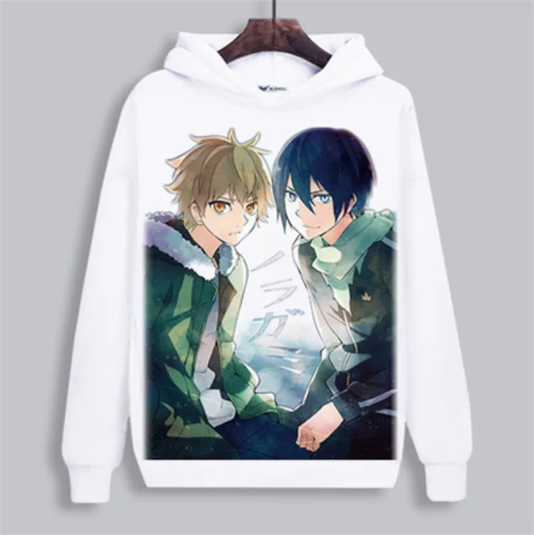 Мужские и женские толстовки с капюшоном аниме noragami Harajuku милая одежда для