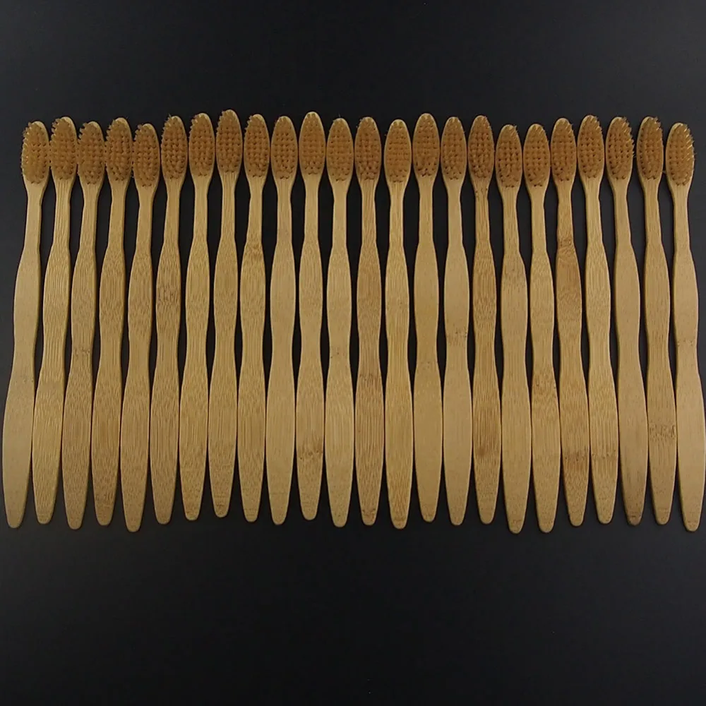 

DR.PERFECT wholesale 24PCS/lot soft Eco friendly Bamboo Toothbrush Oral Care Soft Bristle tongue scraper