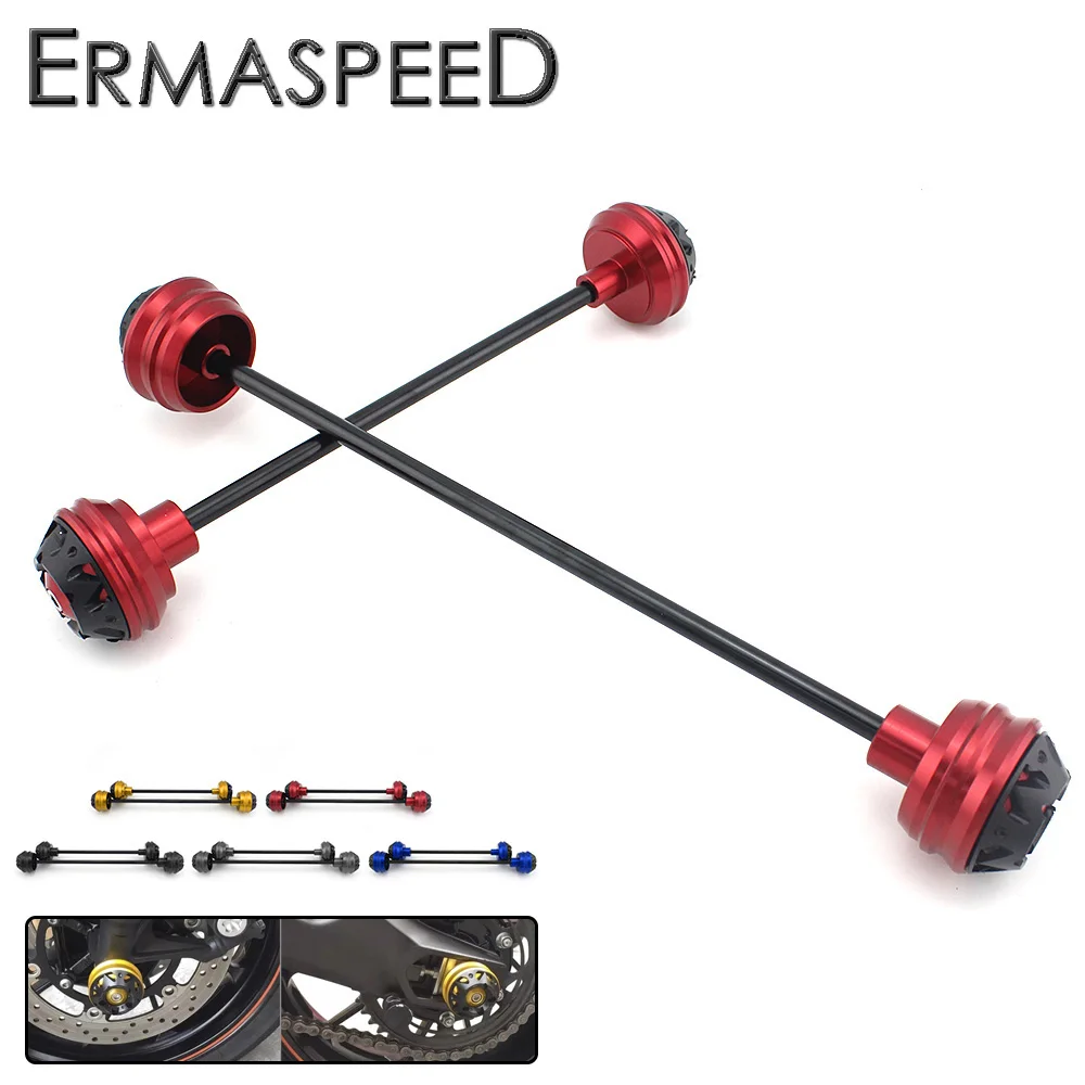 Передняя Задняя мотоциклетная CNC алюминиевая ось вилка слайдеры защита колес для BMW S1000RR 2010- S1000R