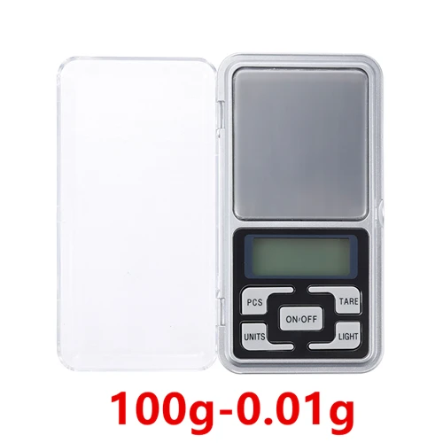 100g-0.01g 100 г x 0,01 г мини карманные цифровые весы для Ювелирные изделия из золота, стерлингового серебра весы 200 г/500 г весы грамм электронные весы - Цвет: 100g-0.01g