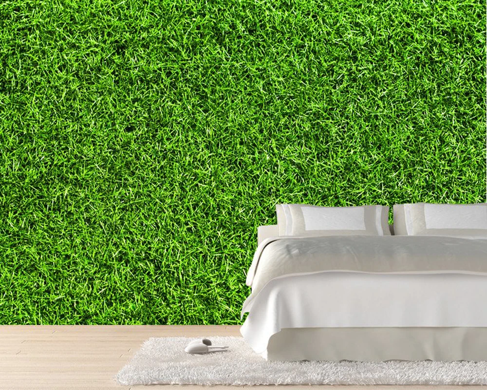 Modern photo wallpaper, Grass texture, natural landscape Mural for