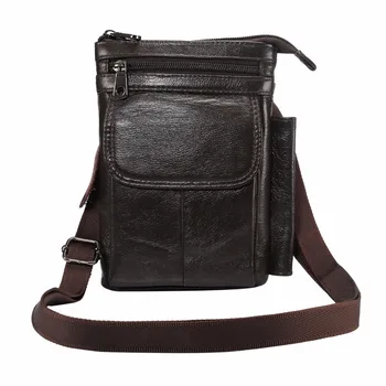 

Genuine Leather Phone Case For Samsung Galaxy Note 8 A5 A3 J7 J5 J3 2017 Casual Belt Waist Diagonal Double Pockets Hook Loop Bag