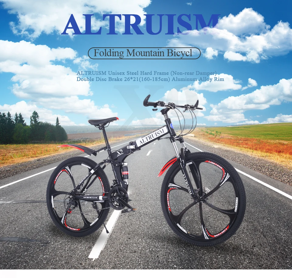Best Altruism X9 Mens Womens mountain bike 21 speed Steel Gear shift 26 Inch Double Disc Brakes Bicycles Road Cycling Riding 0 Best Altruism X9 Mens Womens mountain bike 21 speed Steel Gear shift 26 Inch Double Disc Brakes Bicycles Road Cycling Riding 0