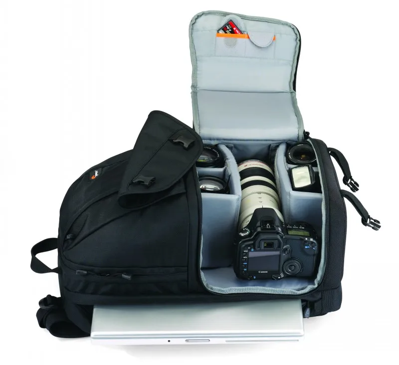 Оригинальные Lowepro Fastpack 350 FP350 SLR цифровой Камера сумка 17-дюймовый ноутбук с любую погоду дождевик