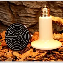 110V Керамика инфракрасный излучатель лампа теплоты легкого применения для выращивания растений лампы зоопарк пленочная подушка для животных с резиновой нагреватель рептилий, Керамика инфракрасный обогреватель лампы