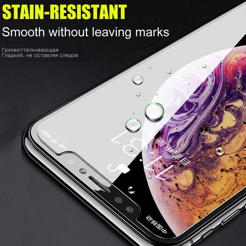 2 шт protecive стекло для iphone x s max xs xr r mas i phone ifone Закаленное Защитная пленка экрана