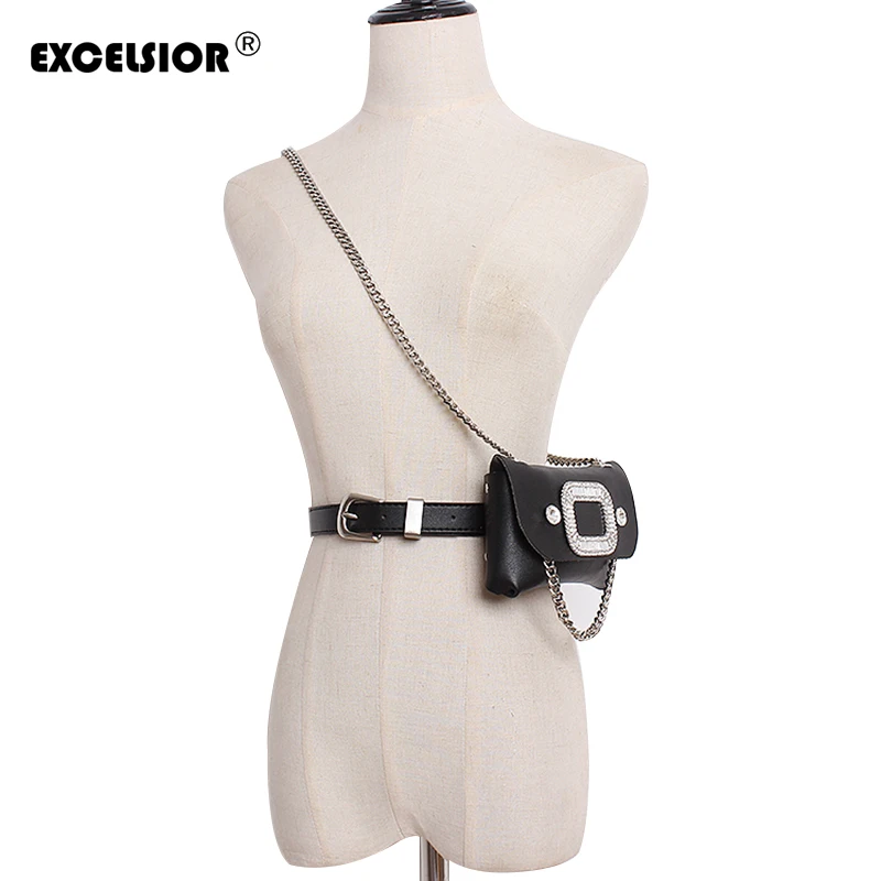 

EXCELSIOR New Women Waist Pack Female Belt Bag Multi-Use Detachable Belt Women Envelope Bags for Ladies Girls Fanny Pack Bolosa