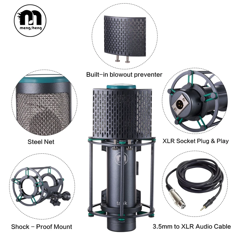 MS новый танк bm 800 Professional Studio Запись конденсаторный микрофон для Computor + Стенд Поп
