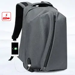 Ноутбук рюкзак школьный портфель для Для мужчин водоотталкивающая функциональный рюкзак с зарядка через usb Порты и разъёмы туристические
