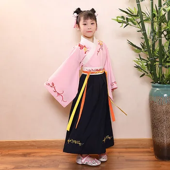 

Traditional Baby Girls Princess Fairy Dress Chinese Ancient Clothes Children Cosplay Clothing Zither Dance Performance Costume