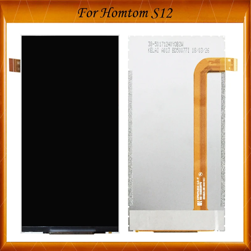 

100% Working Well Black For Homtom S12 LCD Display Digitizer For Homtom S12 Mobile Replacement
