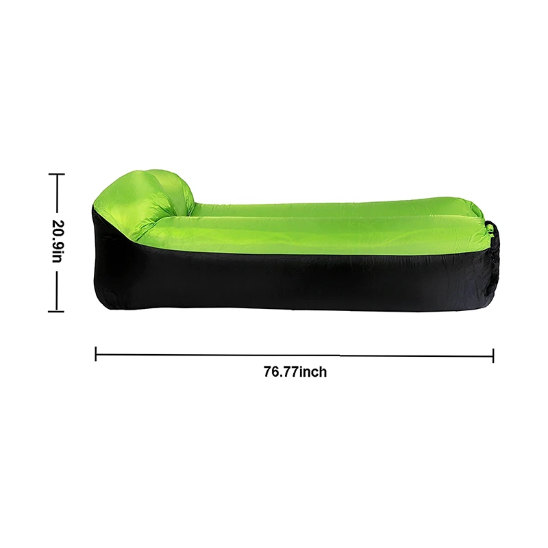 

Inflatable Lounger Air Sofa Couch Hangout with Portable Carry Bag for Travelling Camping Pool Beach ASD88