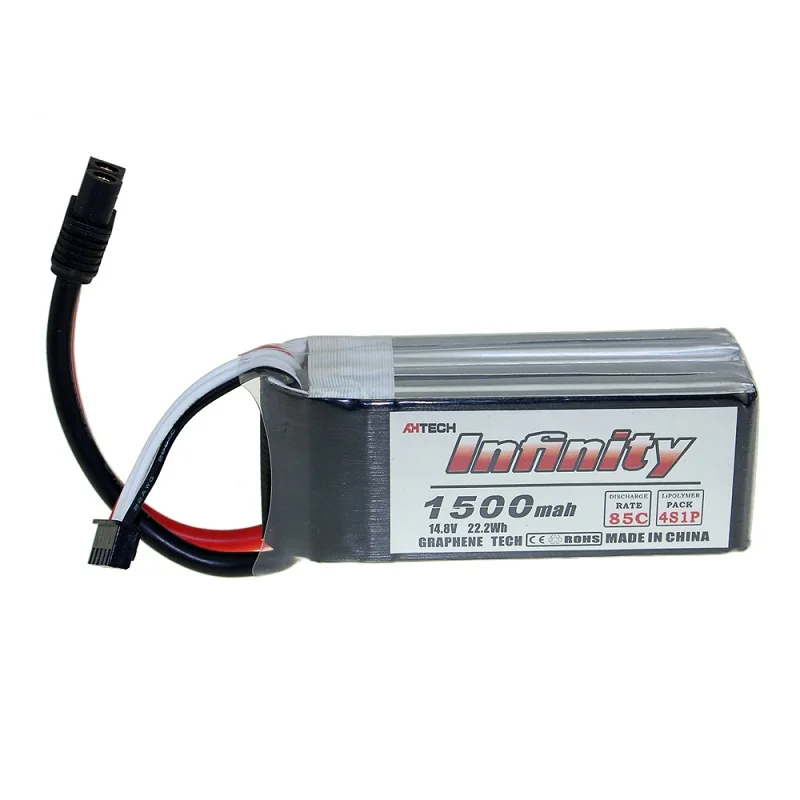 Infinity 4S 14,8 в 1500 мАч 1300 мАч 85C Графен LiPo аккумулятор Перезаряжаемый SY60 разъем поддержка 15C повышающее зарядное устройство