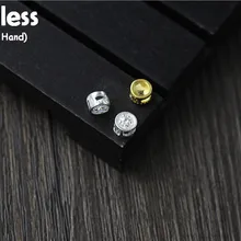 Uglyless натуральная S 925 пробы серебряные бобы Бисер аксессуары ювелирные изделия DIY Круглый Мини выводы кристаллы Spacer Бусины ювелирные изделия