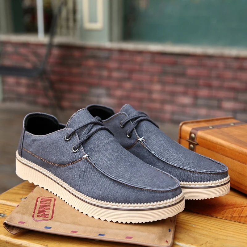 denim men casual shoes luxury brand espadrilles summer spring fashion sneakers  comfortable driving footwear canvas moccasins (2)