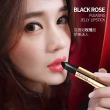500 шт., бальзам для губ Bioaqua black rose, натуральный растительный экстракт, увлажняющий, восстанавливающий морщины для губ, для ухода за губами NouWoman rishing