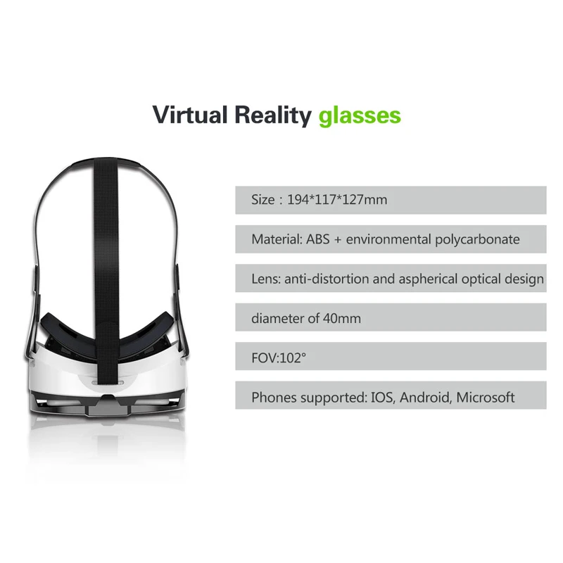 Шлем Casque 3D VR Очки виртуальной реальности для iPhone Android смартфонов очки Viar Lunette 3 D